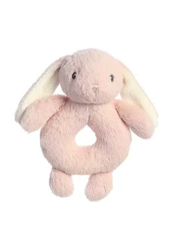 Ebba Dewey Bunny - 6" Ring Rattle - Rose